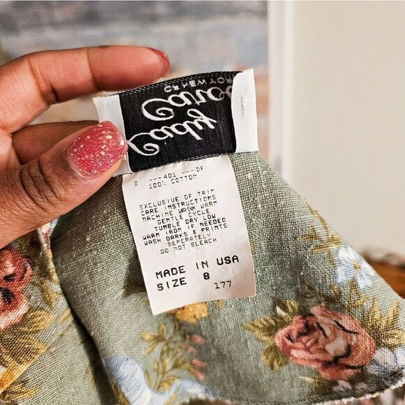 Vtg Lady Carol Preppy Tapestry Design Floral Statement Blouse. - Picture 8 of 15